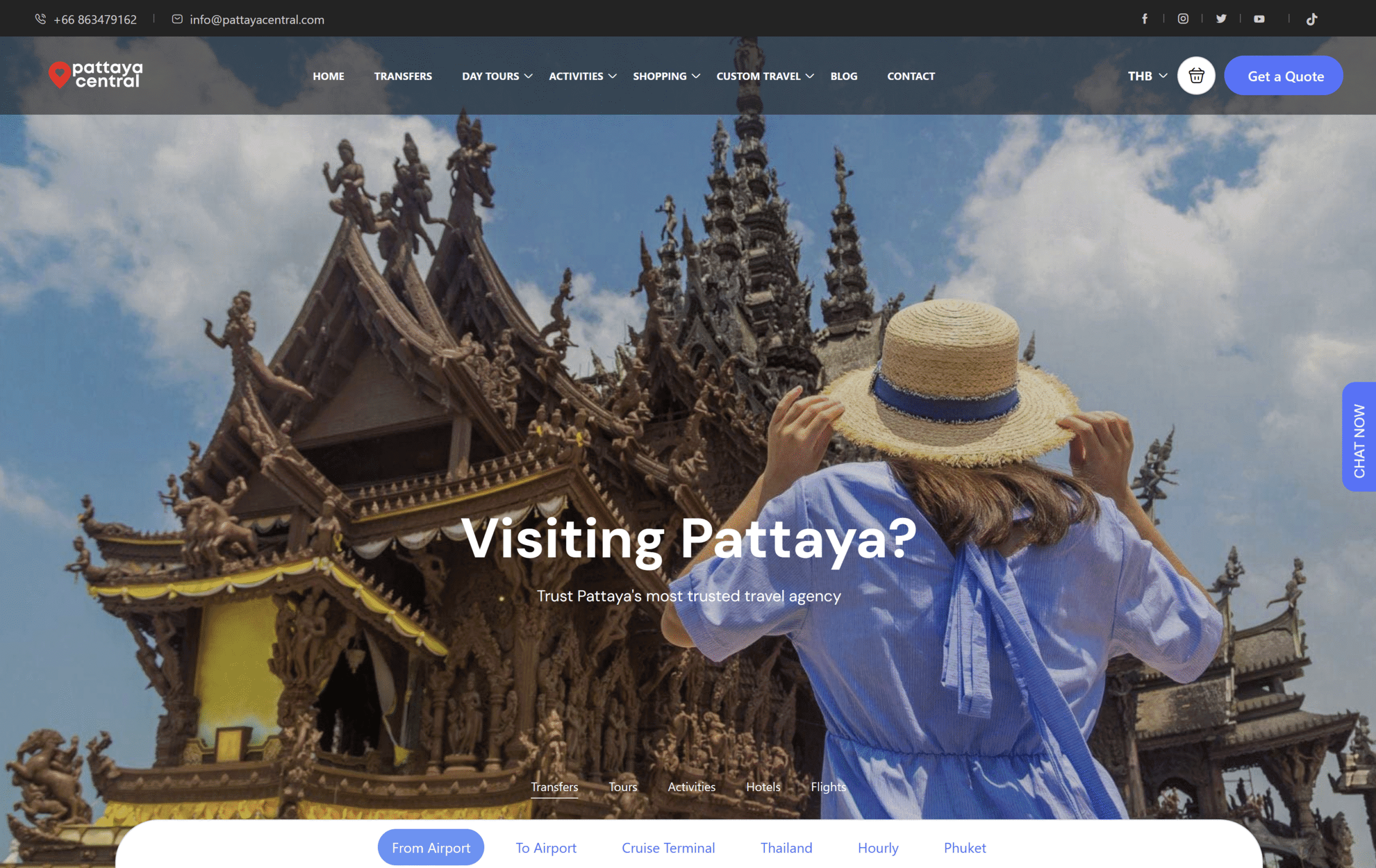 tours and travel website development