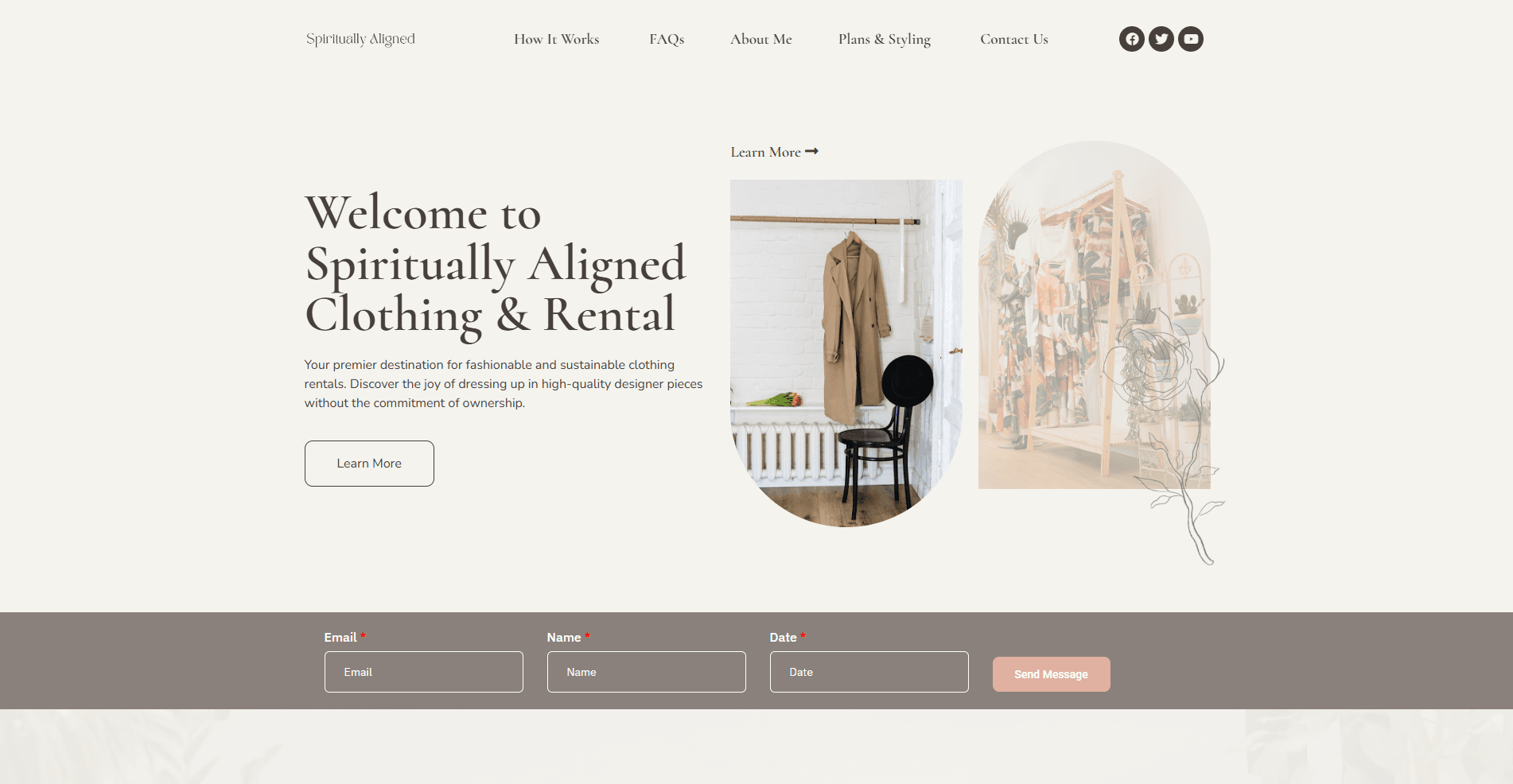 Spiritually Aligned website development