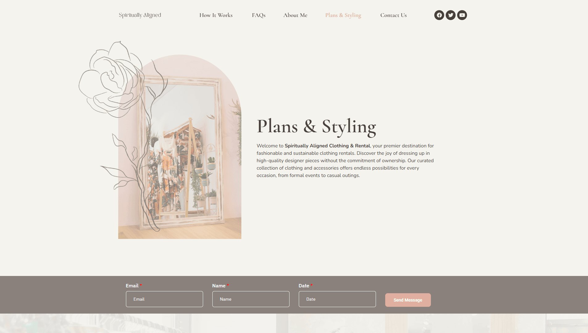 Spiritually Aligned website development